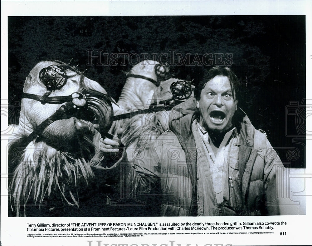 1988 Press Photo Director Terry Gilliam of &quot;The Adventures of Baron Muchausen&quot;- Historic Images