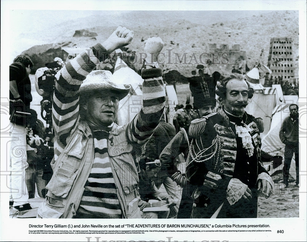 1988 Press Photo Actor John Neville in &quot;The Adventures of Baron Munchausen&quot;- Historic Images