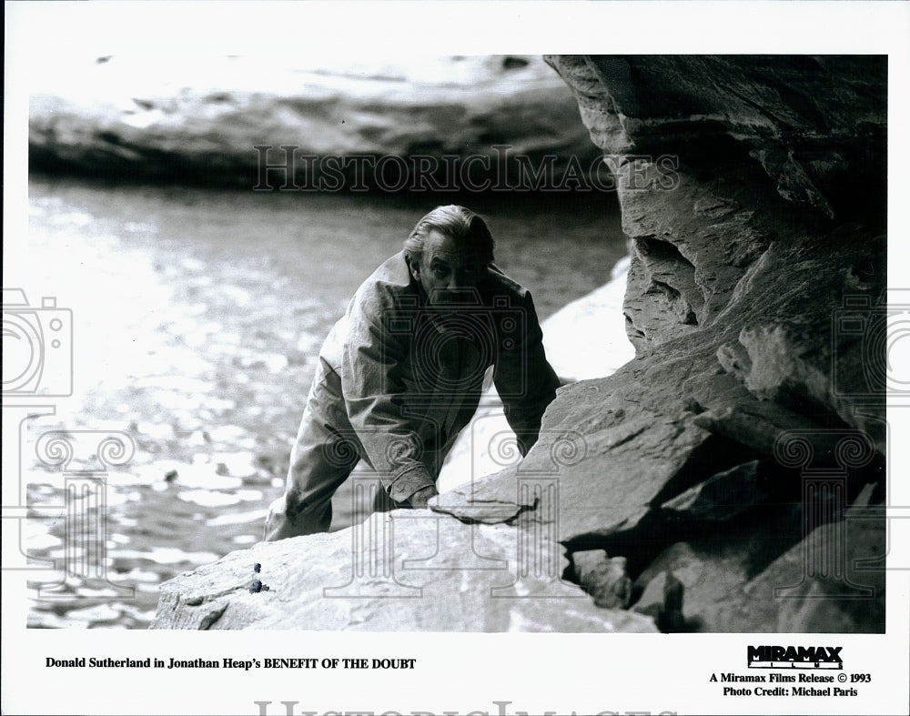 1993 Press Photo  &quot;Benefit of the Doubt&quot; Donald Sutherland stars- Historic Images