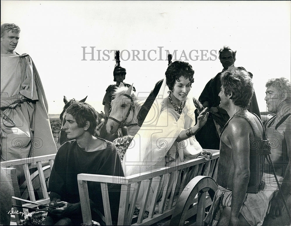 1962 Press Photo Valentia Cortese Norman Wooland Anthony Quinn Barabbas Movie- Historic Images