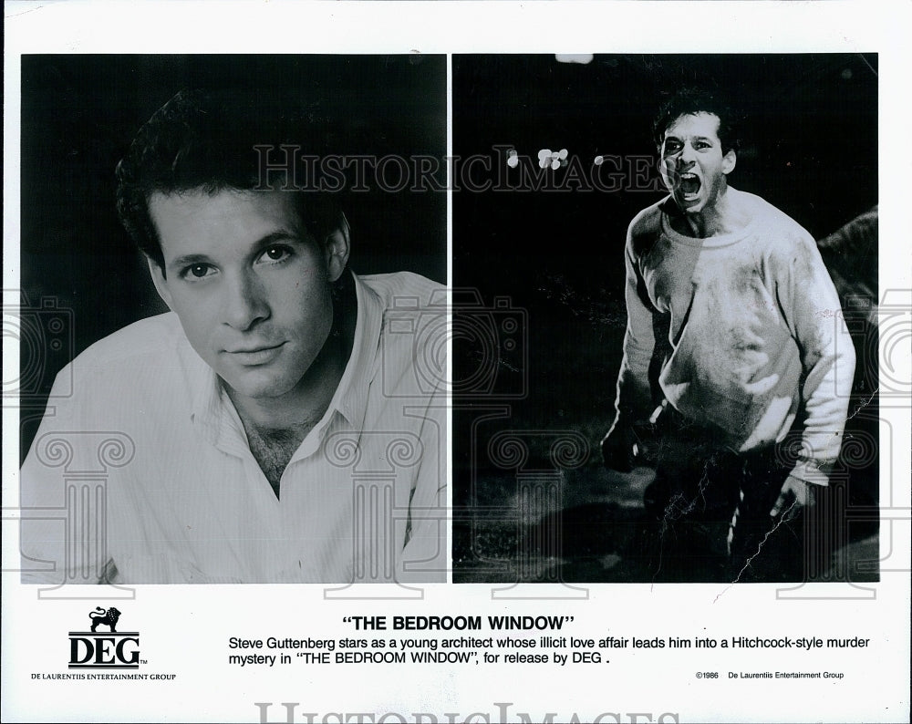 1986 Press Photo &quot;The Bedroom Window&quot; Steve Guttenberg stars- Historic Images