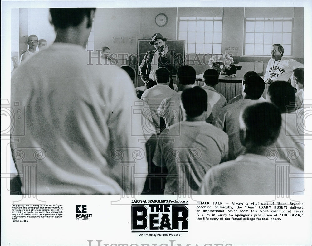 1984 Press Photo Gary Busey in &quot;The Bear&quot;- Historic Images