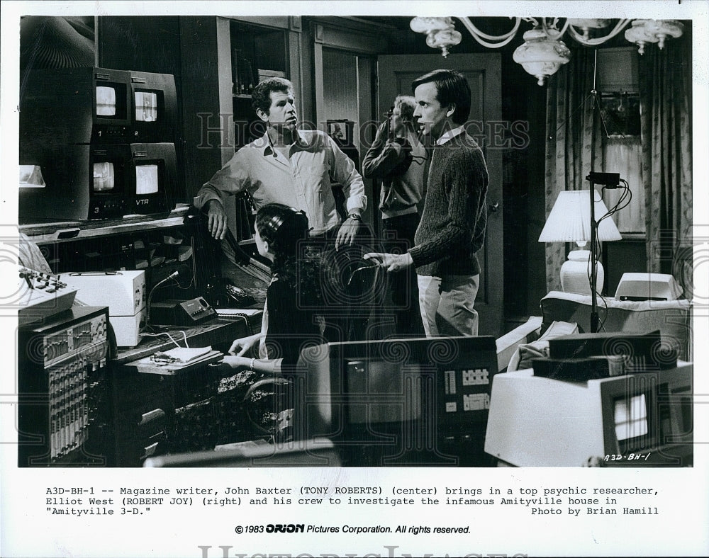 1983 Press Photo &quot;Amityville 3-D&quot; Robert Joy &amp; Tony Roberts- Historic Images