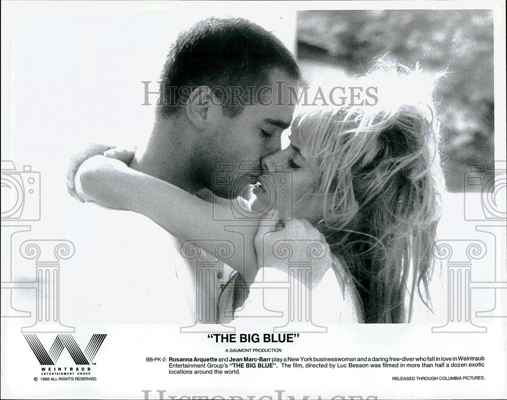 1988 Press Photo Roseanna Arquette &amp; Jean Marc-Barr- Historic Images