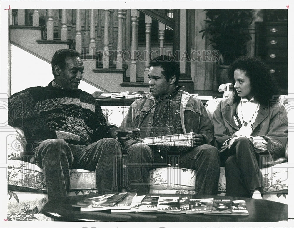 1988 Press Photo Cosby LeBeauf &amp; Owens Star In &quot;The Cosby Show&quot;- Historic Images