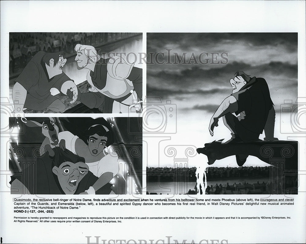 1997 Press Photo Walt Disney Pictures &quot;The Hunchback of Notre Dame&quot;- Historic Images