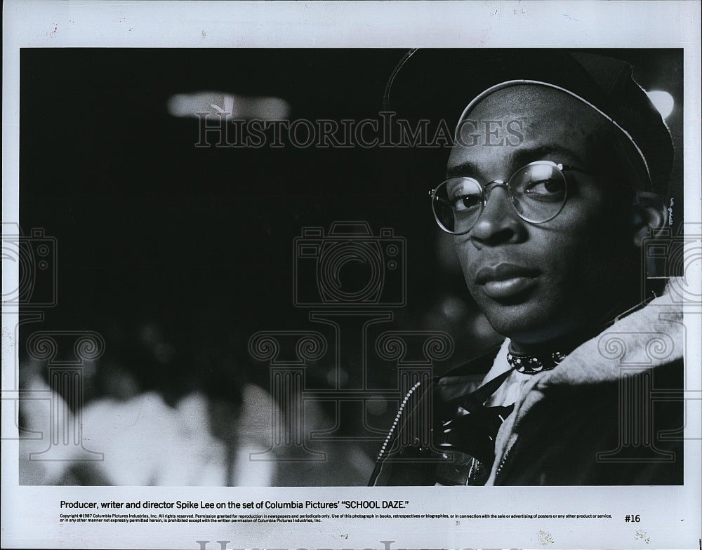 1987 Press Photo Spike Lee Producer Writer Director School Daze Drama Movie Film- Historic Images