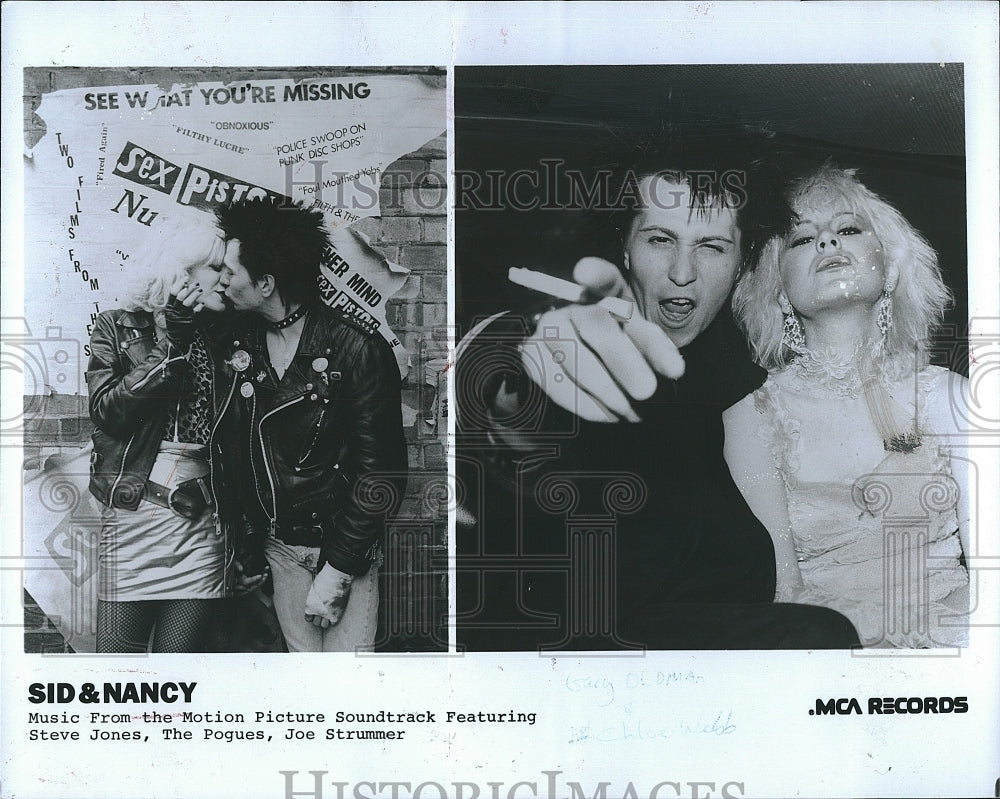 1996 Press Photo Sid & Nancy Steve Jones The Pogues Joe Strumner- Historic Images