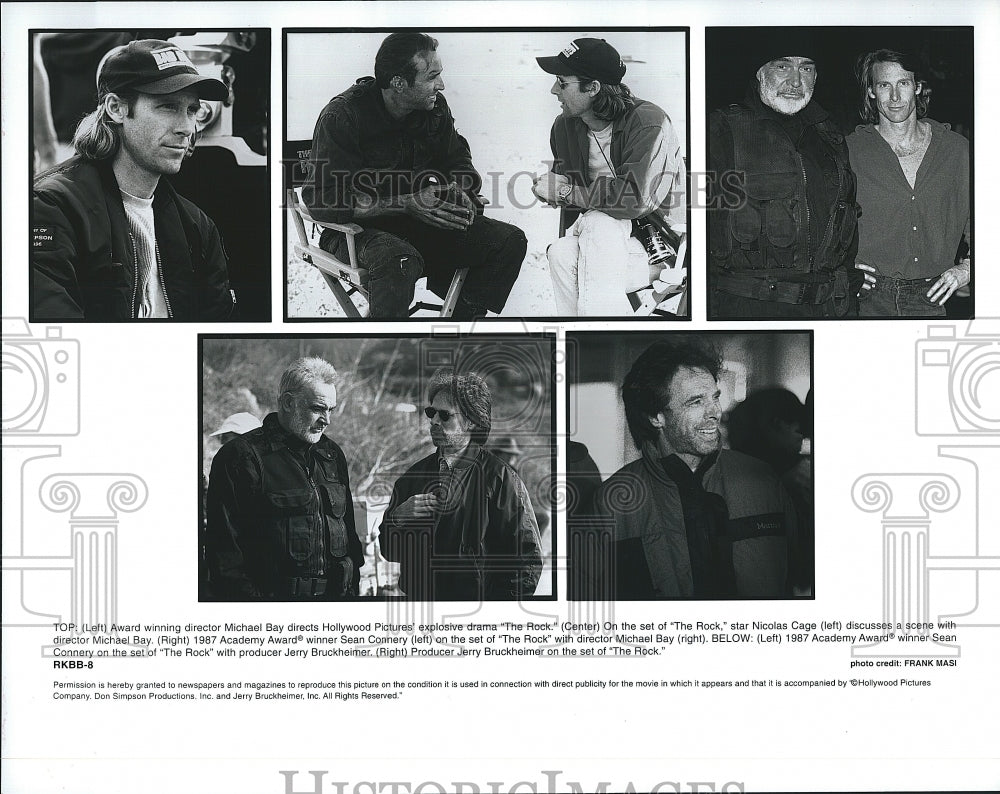 1987 Press Photo The Rock Movie Nicolas Cage Michael Bay Sean Connery- Historic Images