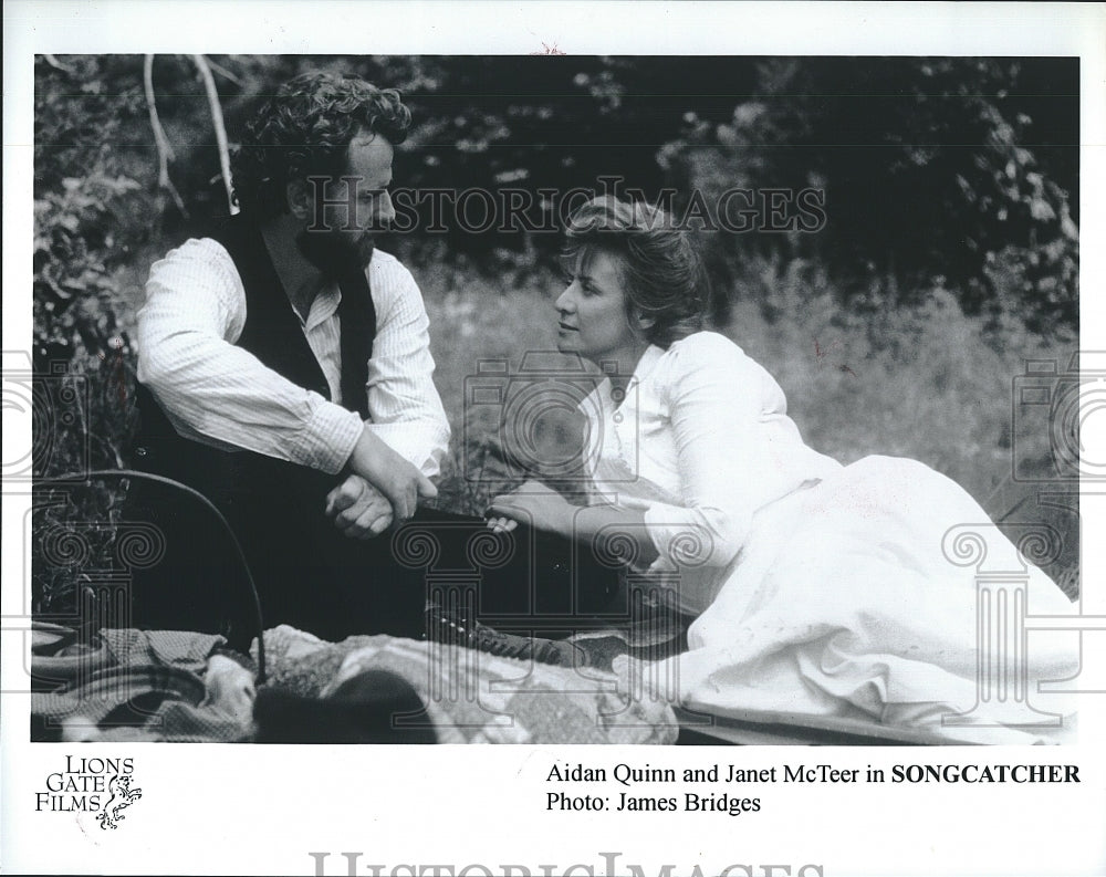 2001 Press Photo Aidan Quinn Actor Janet McTeer Actress Songcatcher Movie Film- Historic Images