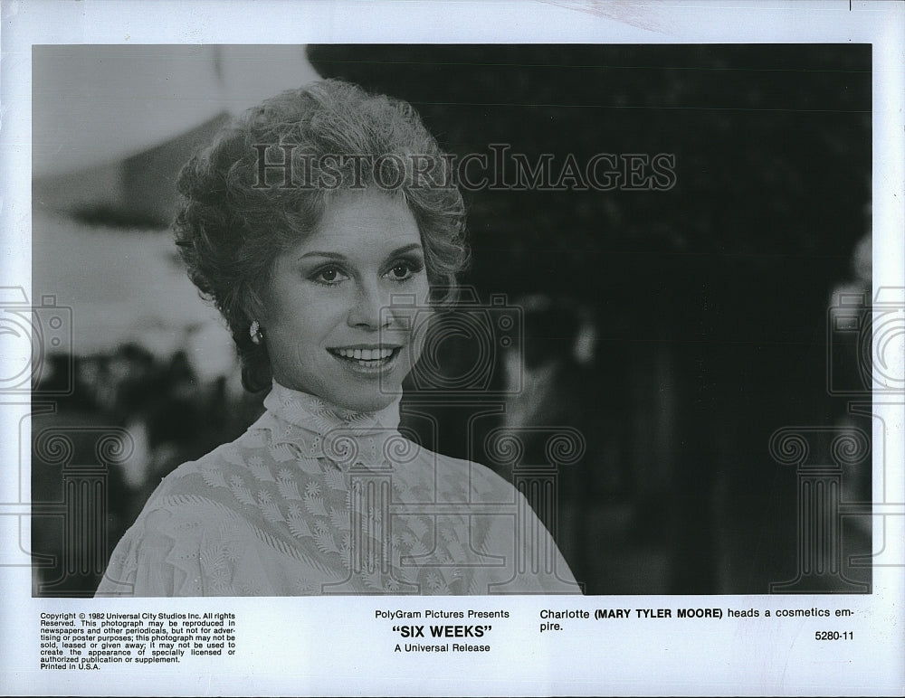 1982 Press Photo Mary Tyler Moore American Actress Six Pack Movie Scene Film- Historic Images