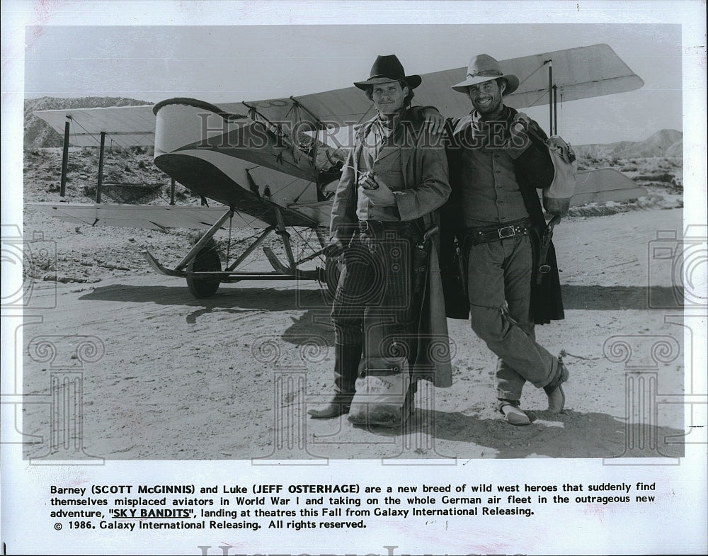 1986 Press Photo &quot;Sky Bandits&quot; Scott McGinnis &amp; Jeff Osterhage- Historic Images