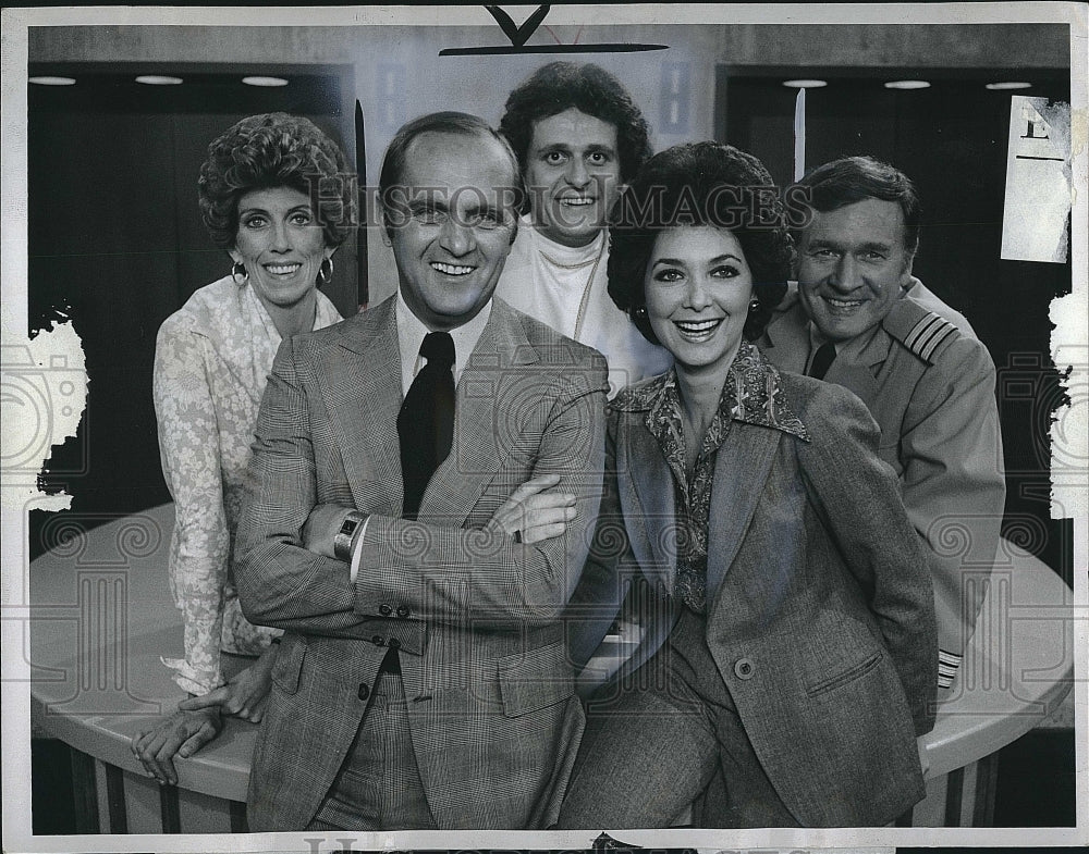 1975 Press Photo &quot;The Bob Newhart Show&quot; M Wallace.P Bonerrz,B Daily,S Pleshette- Historic Images