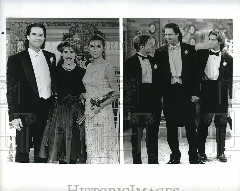 Press Photo Ted Wass Mayim Bialik Finola Huges Joey Lawrence Blossom TV Comedy - Historic Images