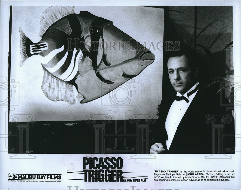 1988 Press Photo Actor John Aprea in &quot;Picasso Trigger&quot;- Historic Images