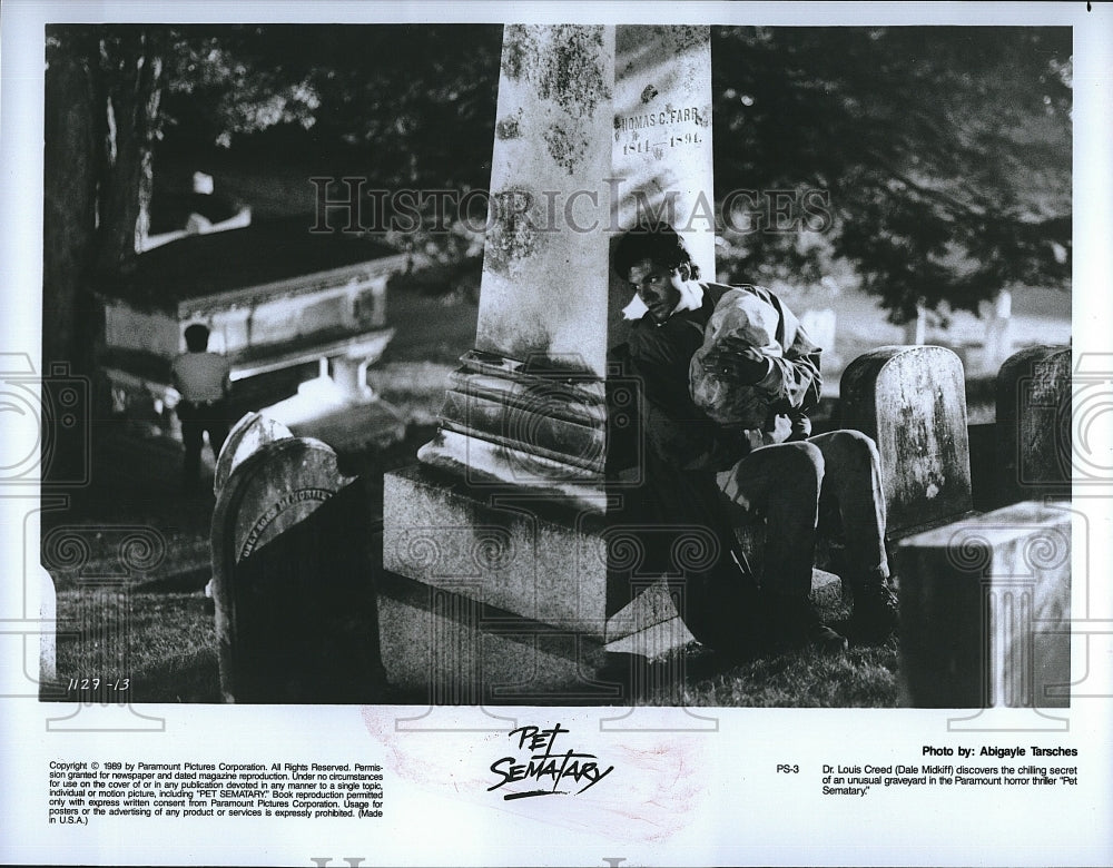 1989 Press Photo &quot;Pet Sematary&quot; starring Dale Midkiff- Historic Images