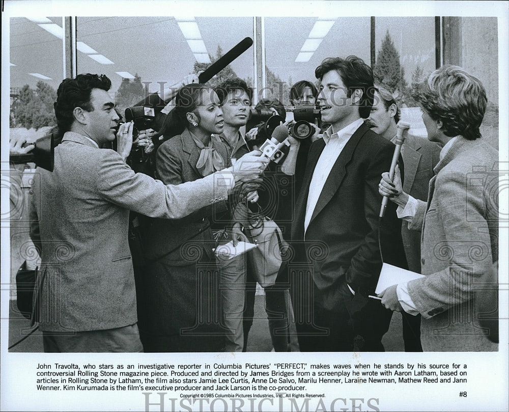 1985 Press Photo John Travolta in &quot;Perfect&quot;- Historic Images