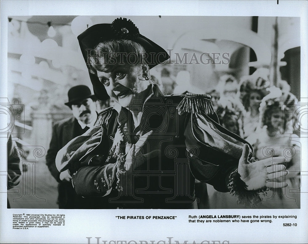 1983 Press Photo Angela Lansbury Actress Pirates Of Penzance Movie Film- Historic Images