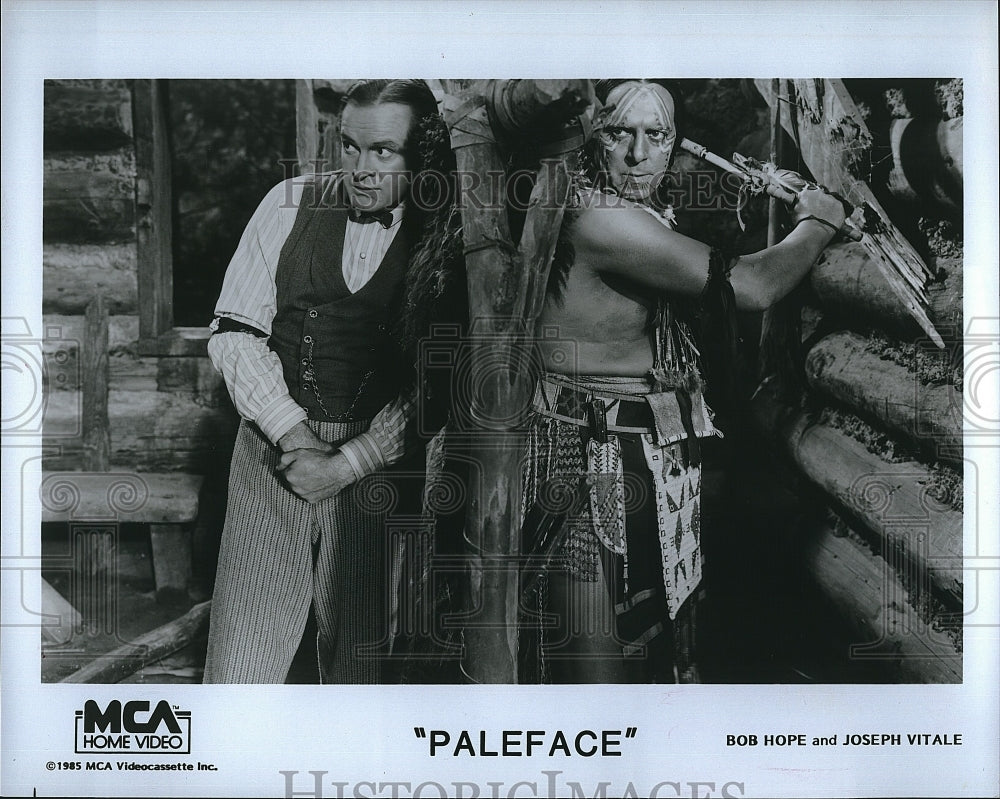 1948 Press Photo Bob Hope &amp; Joseph Vitale Star In &quot;Paleface&quot;- Historic Images