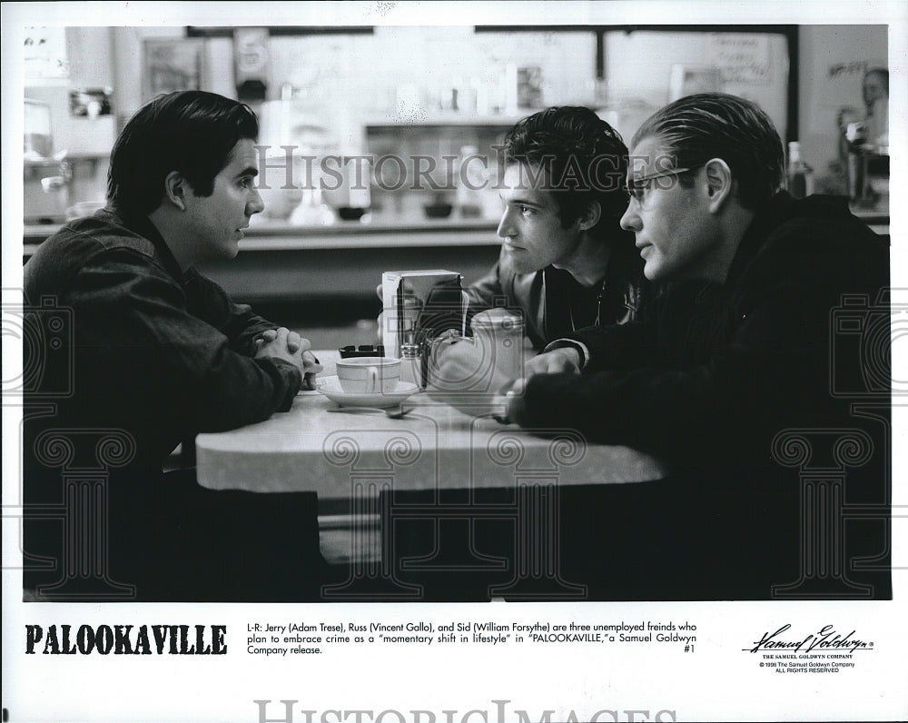 1995 Press Photo Vincent Gallo William Forsythe Adam Trese In &quot;Palookaville&quot;- Historic Images