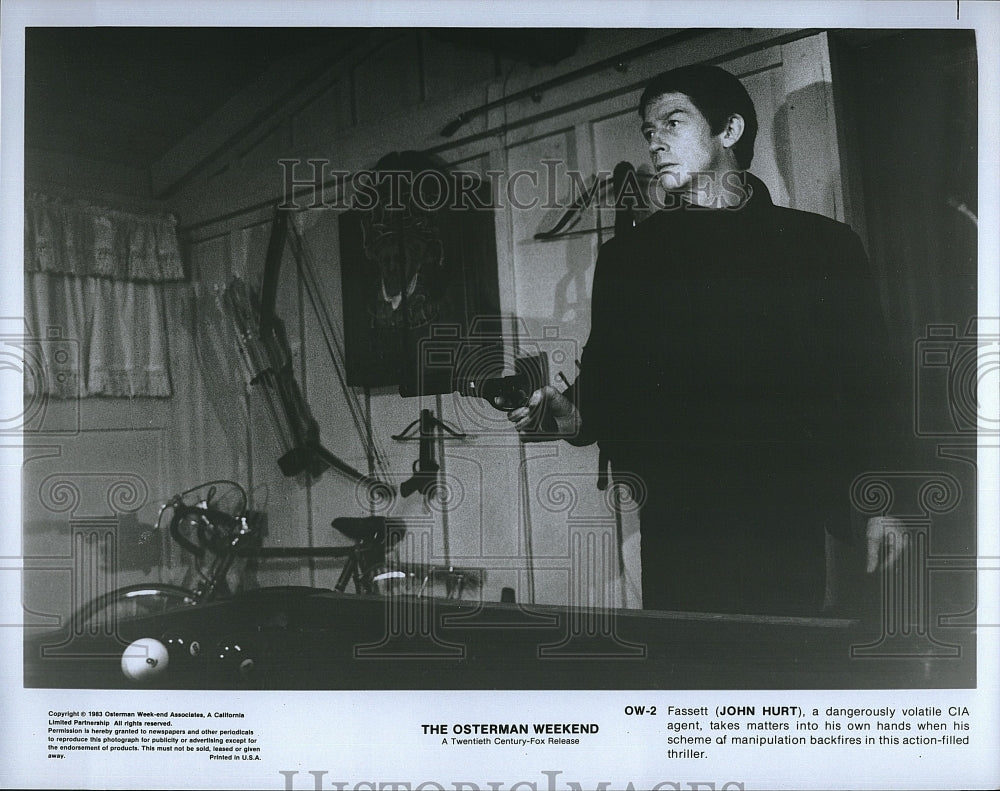 1983 Press Photo &quot;The Osterman Weekend&quot; starring John Hurt- Historic Images