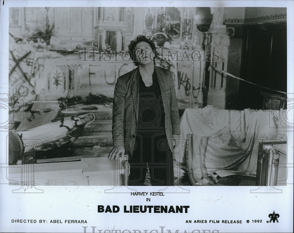 1992 Press Photo &quot;Bad Lieutenant&quot; starring Harvey Keitel- Historic Images