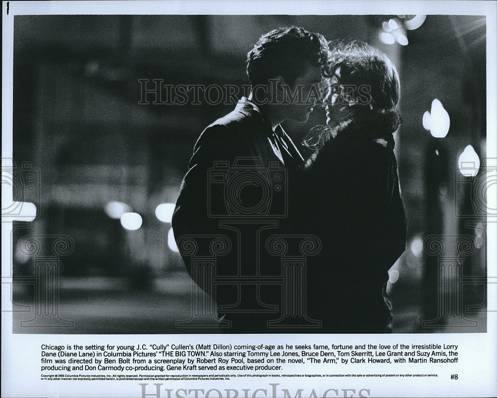 1986 Press Photo &quot;Cully&quot; Matt Dillon &amp; Diane Lane- Historic Images