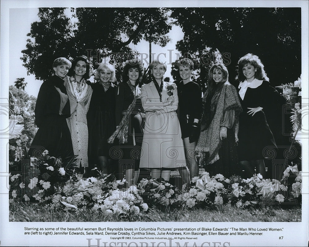 1983 Press Photo Jennifer Edwards Sela Ward Denise Crosby Julie Andrews Actress- Historic Images