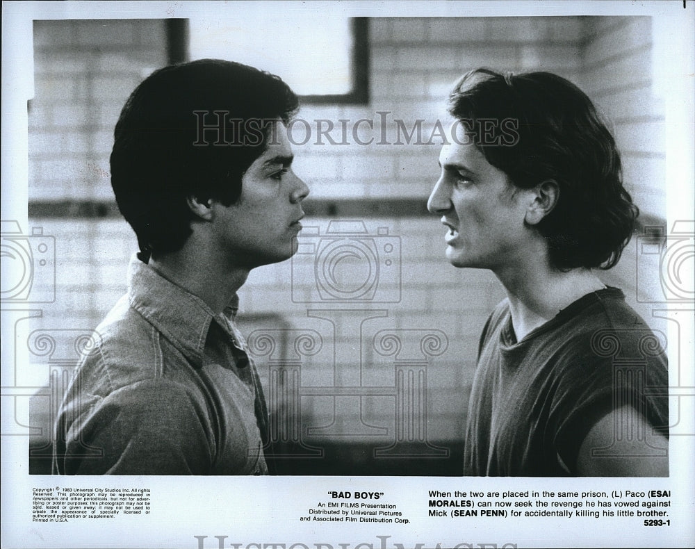 1983 Press Photo Movie Bad Boys Eric Gurry Sean Penn Esai Morales- Historic Images