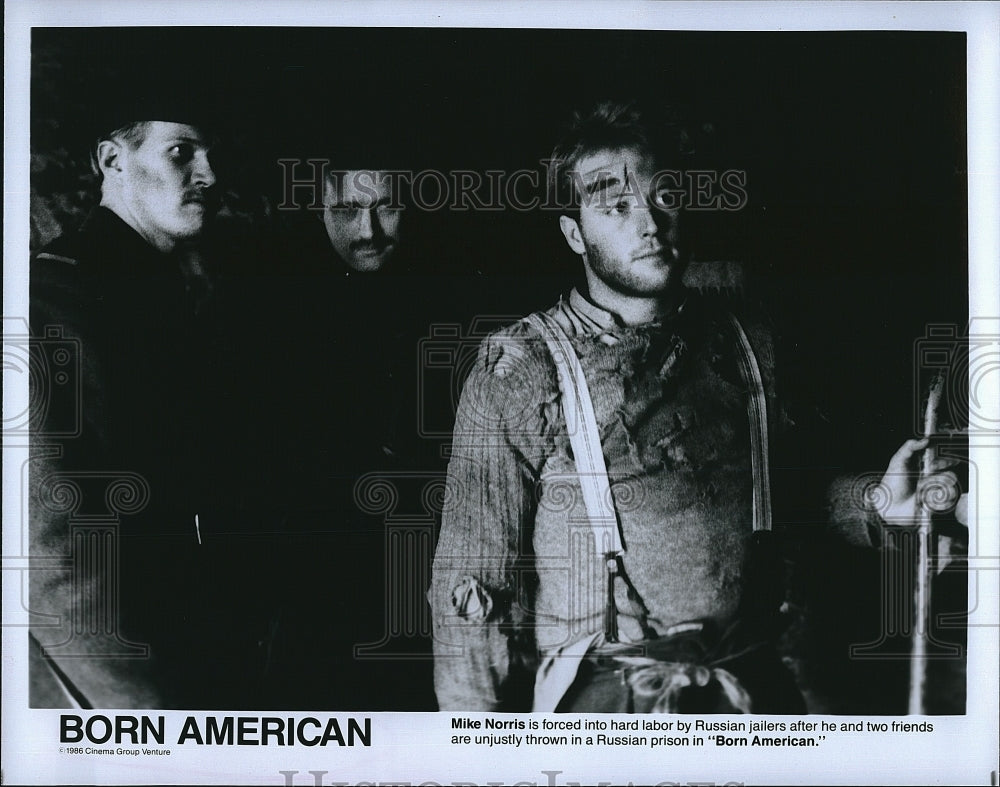 1986 Press Photo Mike Norris American Actor Born American Movie Scene Film- Historic Images