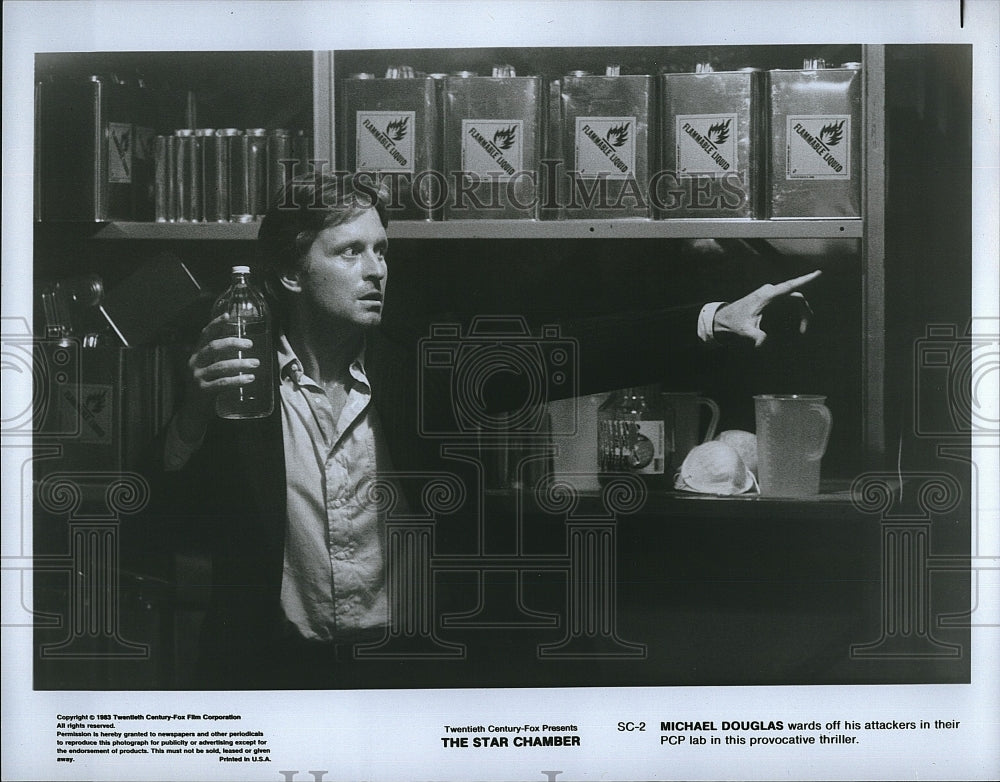 1983 Press Photo Michael Douglas in &quot;The Star Chamber&quot;- Historic Images