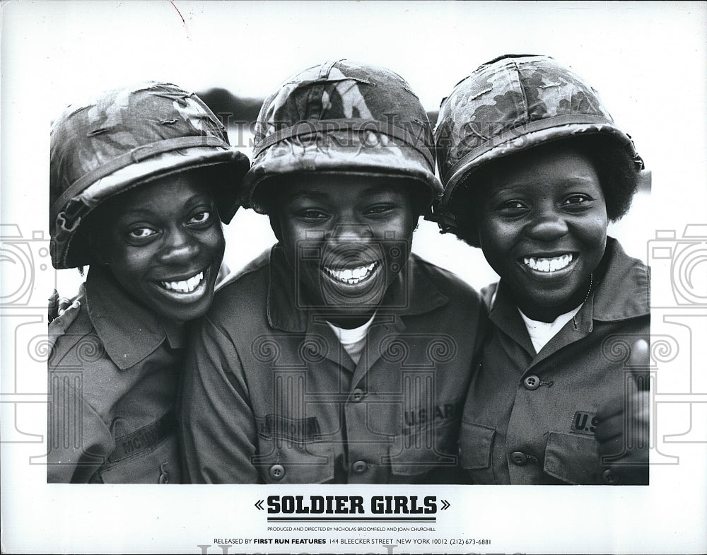 1981 Press Photo Three Female Recruiters From Soldier Girls Documentary Movie- Historic Images