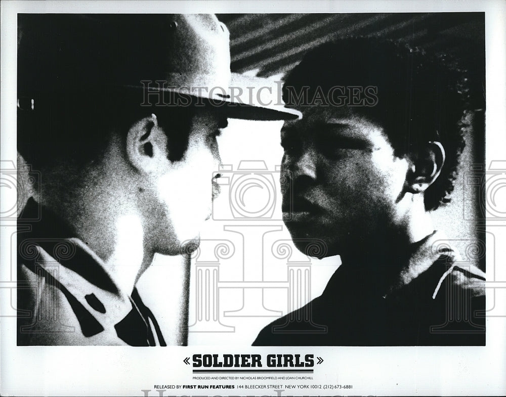 1981 Press Photo Sgt. Abing Counselor Pvt. Carla Tuten Soldier Girls Documentary- Historic Images