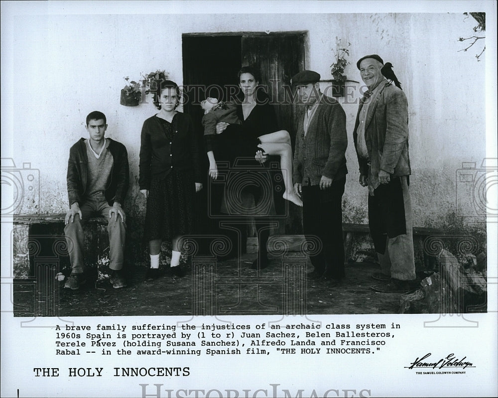 1984 Press Photo J. Sachez, B. Ballesteros, T. Pavez &quot;The Holy Innocents&quot;- Historic Images