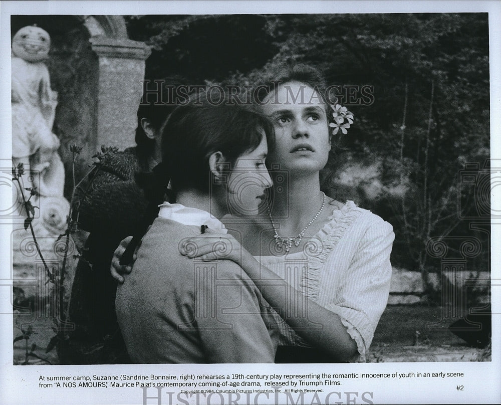 1984 Press Photo Sandrine Bonnaire Actress A Nos Amours Movie Scene Film- Historic Images