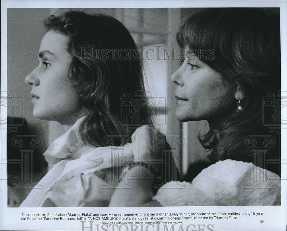 1984 Press Photo Maurice Pialat Actor Evelyne Ker Actress A Nos Amours Film- Historic Images