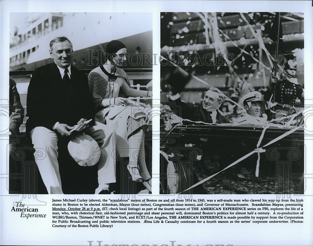 Press Photo James Michael Curley Ex-Mayor Boston American Experience Special PBS- Historic Images