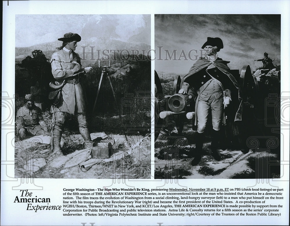 Press Photo American Experience Television Special George Washington - Historic Images