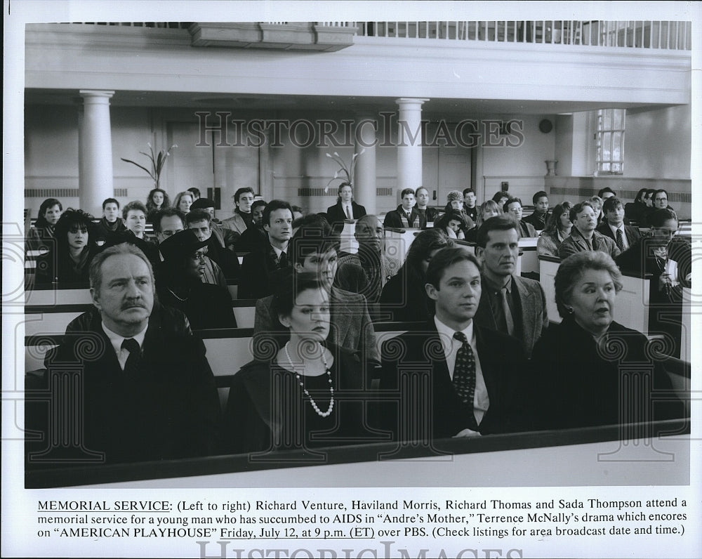 Press Photo scene from the &quot;Andre&#39;s Mother&quot; on American Playhouse.- Historic Images