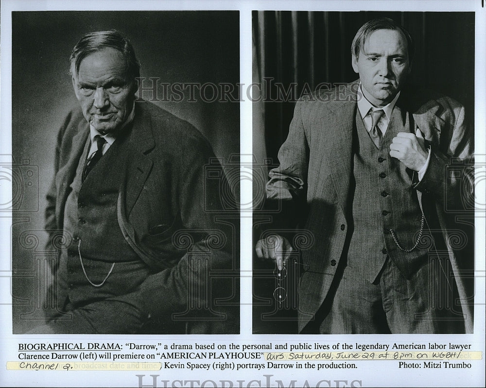 1991 Press Photo Kevin Spacey in Darrow- Historic Images