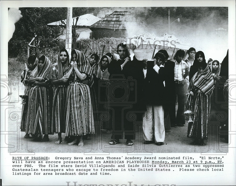 1983 Press Photo &quot;El Norte&quot; on PBS&#39;s American Playhouse- Historic Images