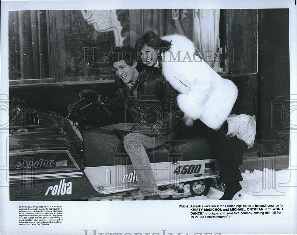 1984 Press Photo Kristy McNichol and Michael Ontken in &quot;I Wont Dance&quot;.- Historic Images