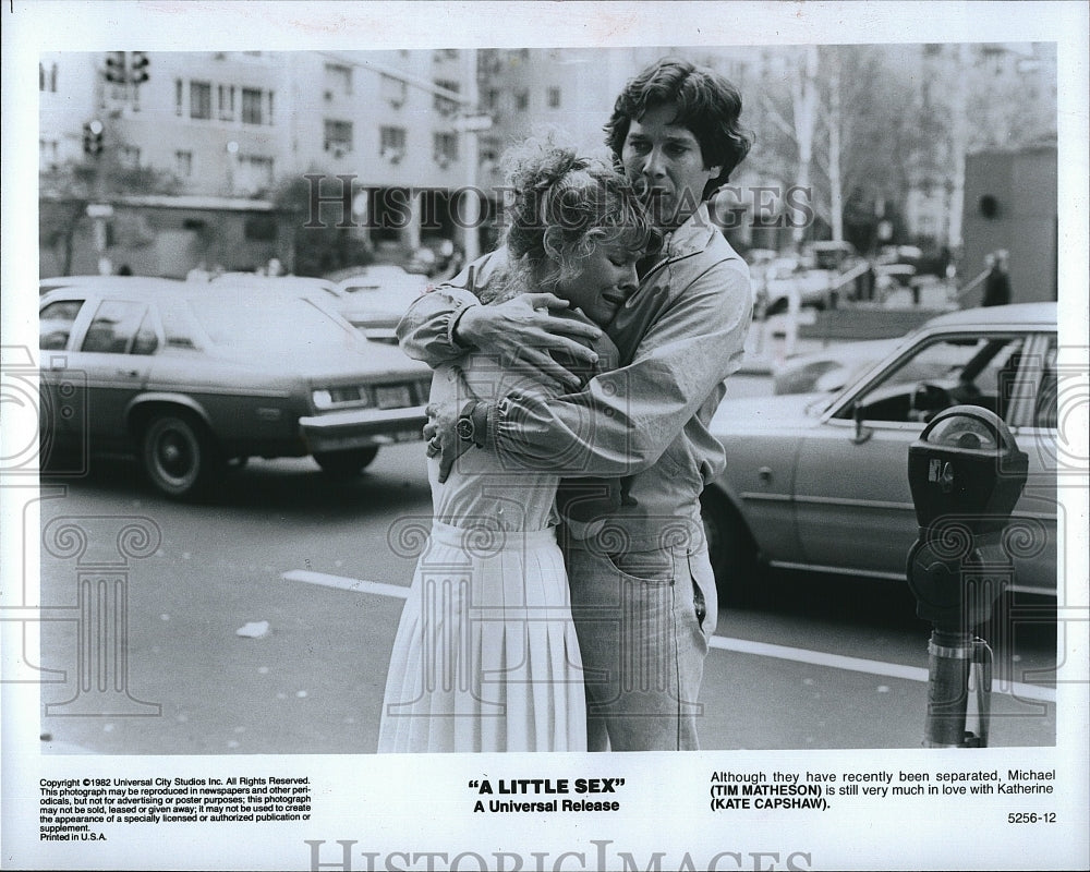 1982 Press Photo Tim Mathenson and Kate Capshaw in &quot;A Little Sex&quot;.- Historic Images