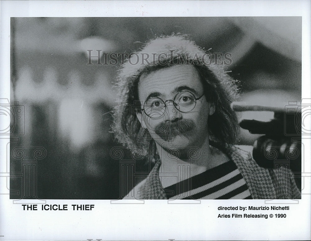 1990 Press Photo Italian Actor Maurizio Nichetti in &quot;The Icicle Thief&quot;. - Historic Images