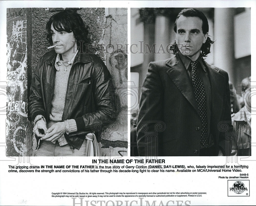 1994 Press Photo Actor Daniel Day Lewis in &quot;In The Name of the Father&quot;- Historic Images