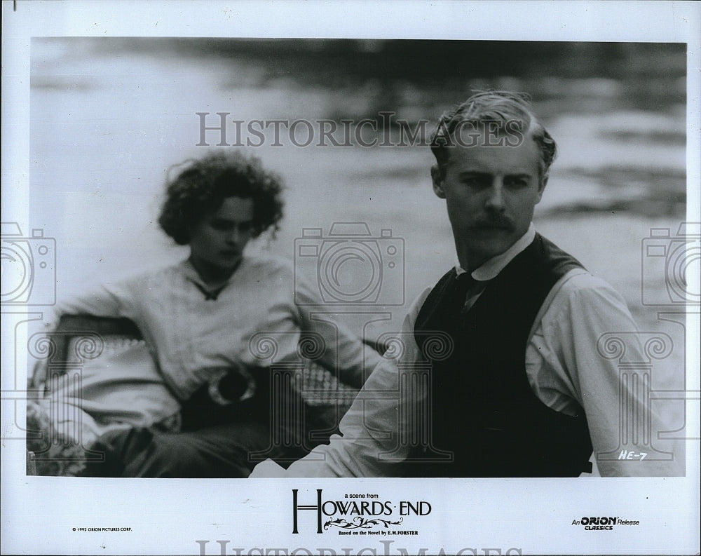 1992 Press Photo  &quot;Howard&#39;s End&quot; Helena Bonham Carter &amp; Sam West- Historic Images