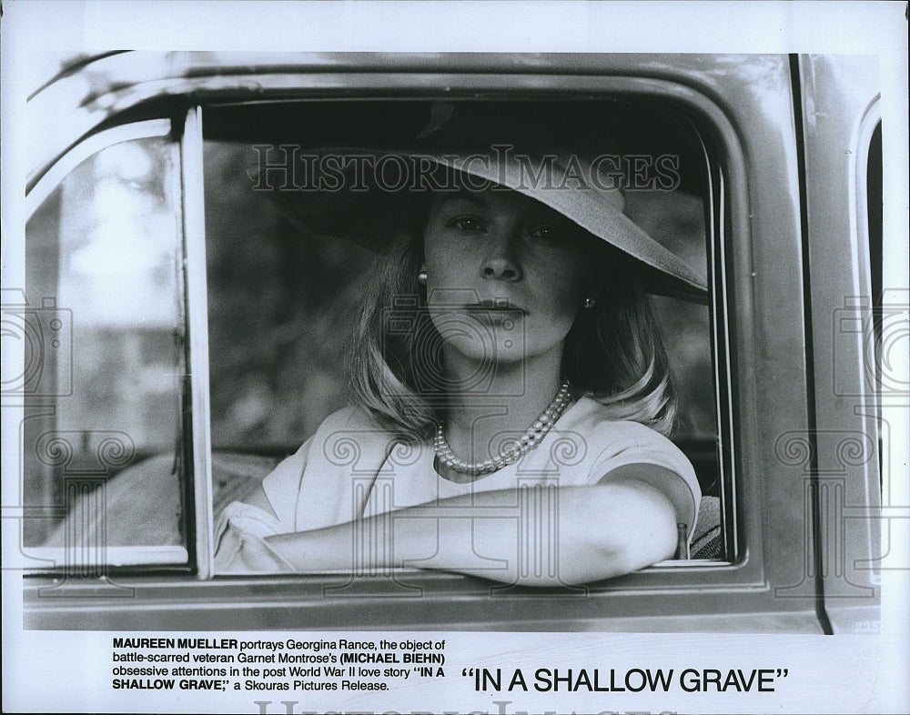 1988 Press Photo &quot;In A Shallow Grave&quot; starring Maureen Mueller- Historic Images