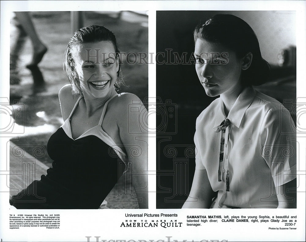 1995 Press Photo &quot;How to Make an American Quilt&quot; Samantha Mathis,Claire Danes- Historic Images