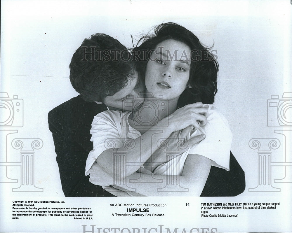 1984 Press Photo Actor Tim Matheson &amp; Meg Tily In &quot;Impulse&quot;- Historic Images