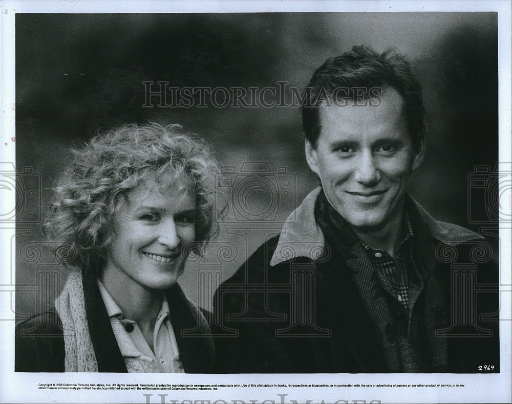 1989 Press Photo Glenn Close Actress James Woods Actor Immediate Family Movie- Historic Images